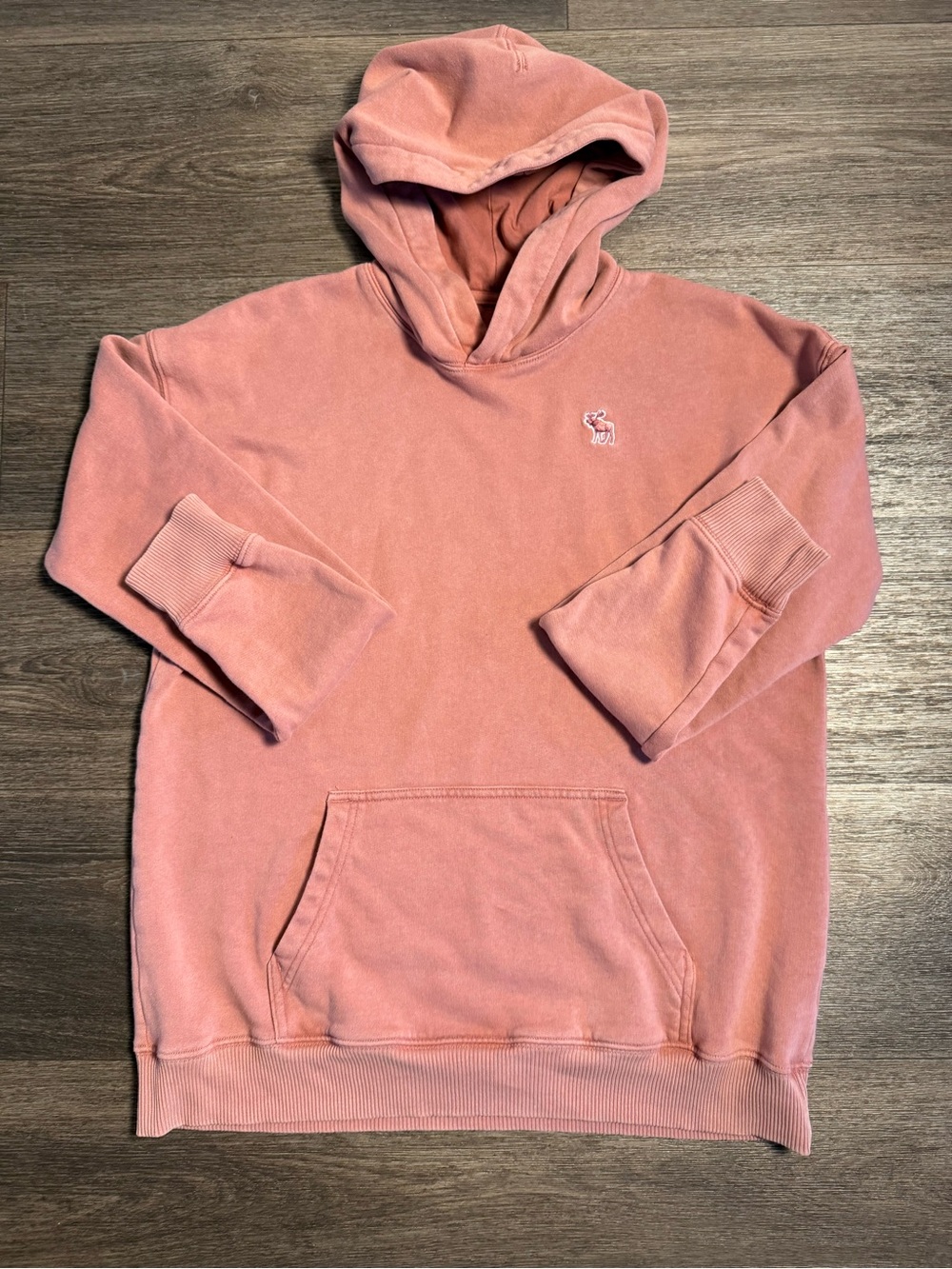 Kids Abercrombie Hooded Pullover Sweatshirt - Dusty Rose